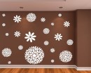 Flowers Pattern Wall Decal Modern Vinyl Sticker